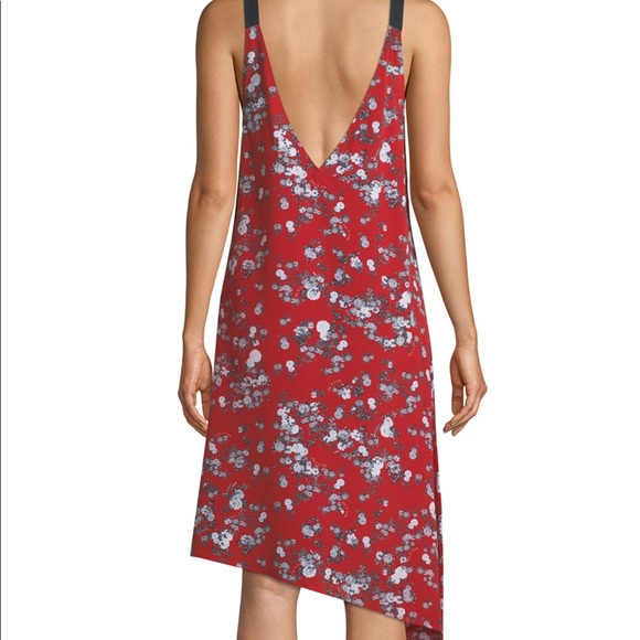 Rag & Bone Zoe Red Floral Garden Silk Dress - Picture 3 of 8
